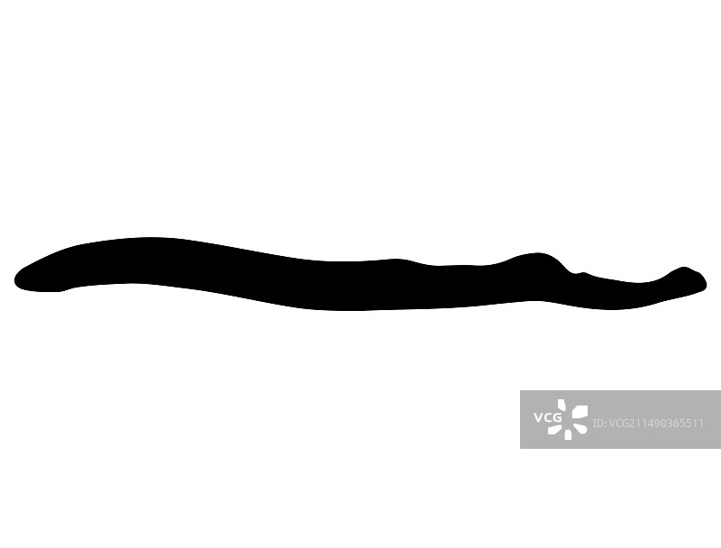 海七鳃鳗轮廓艺术图片素材