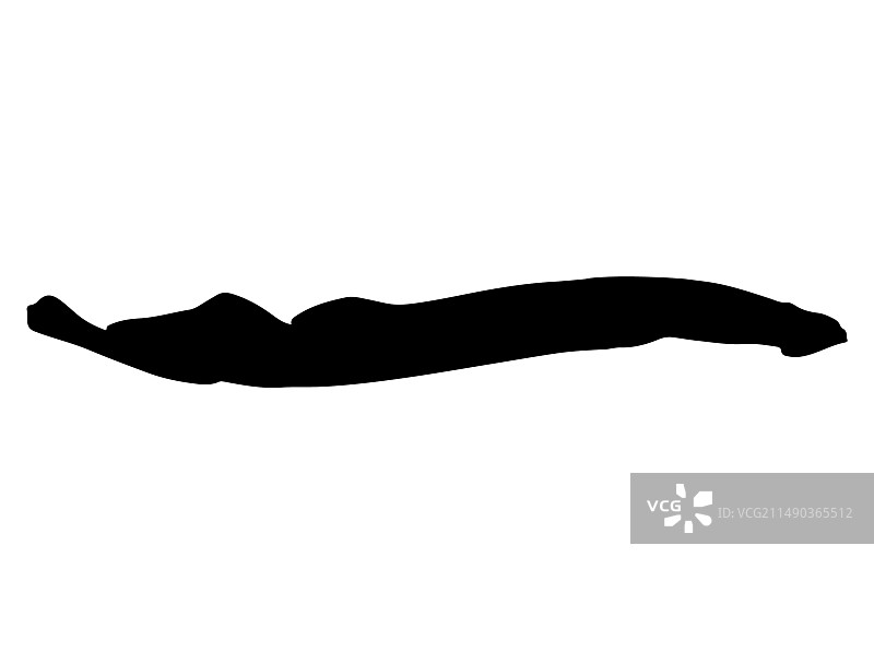 海七鳃鳗轮廓艺术图片素材