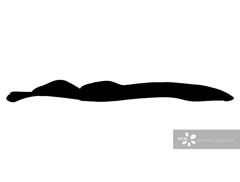 海七鳃鳗轮廓艺术图片素材