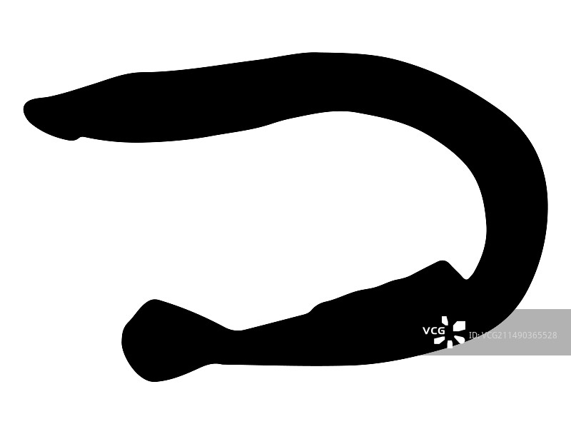 海七鳃鳗轮廓艺术图片素材