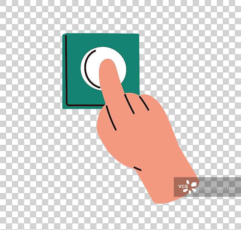 手指按压控制按钮图片素材