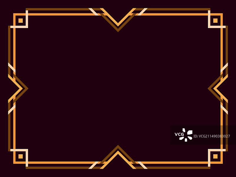 线条艺术风格装饰框架图片素材