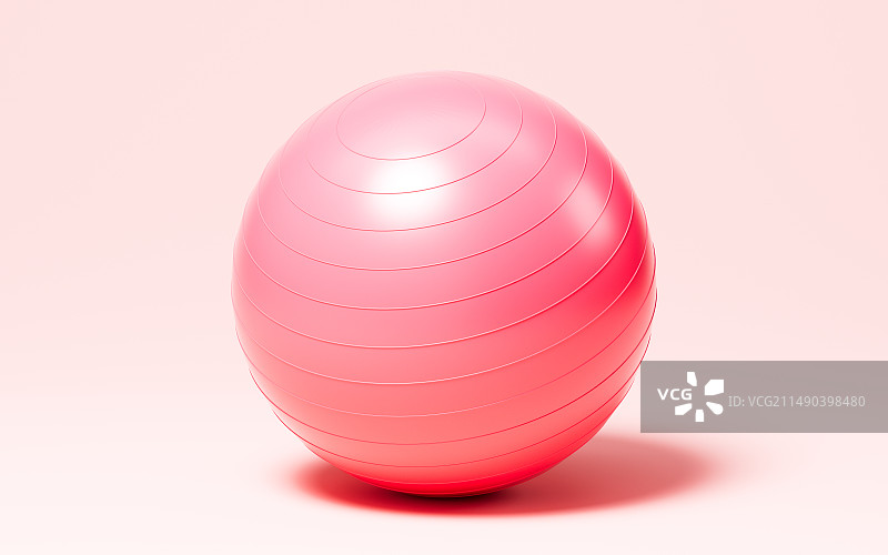 卡通瑜伽球模型3D渲染图片素材