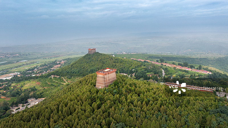 陕西乾县乾陵景区风光图片素材