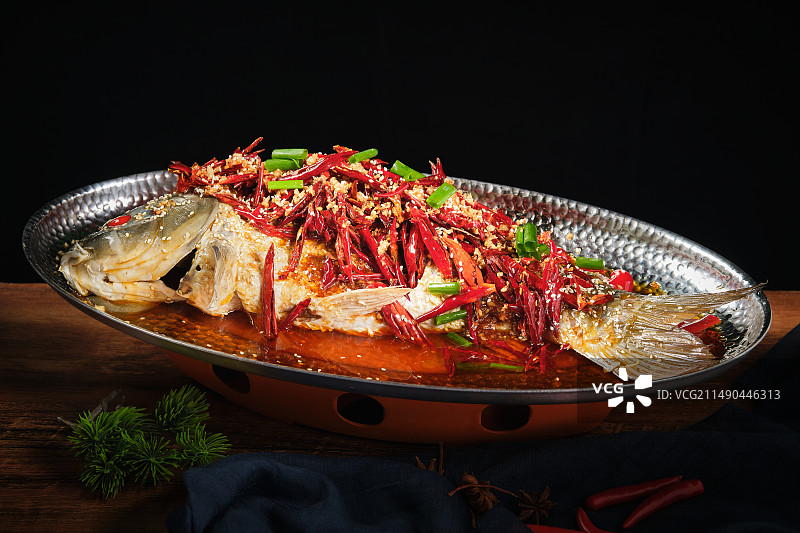 蒜爆鱼图片素材