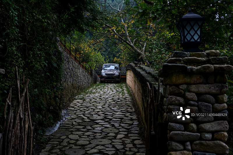 浙江指南村的小院图片素材