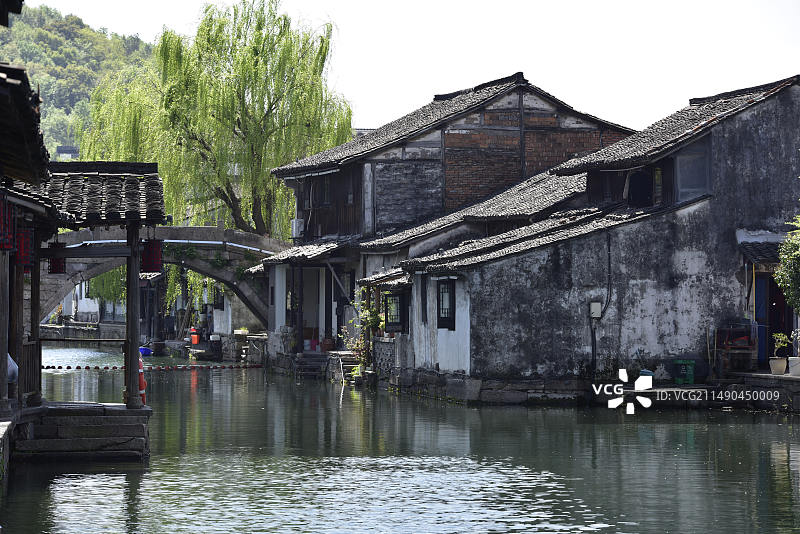 绍兴古城水街图片素材