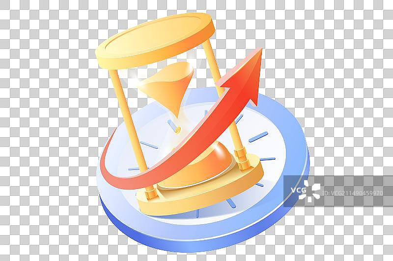 3D免抠元素沙漏倒计时图片素材