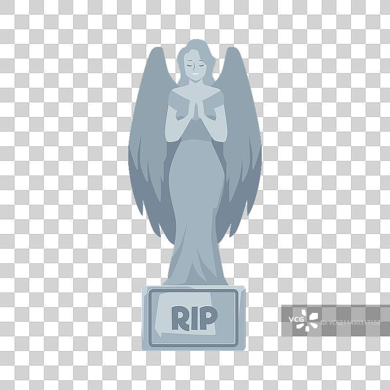 天使石碑墓地大理石墓碑图片素材