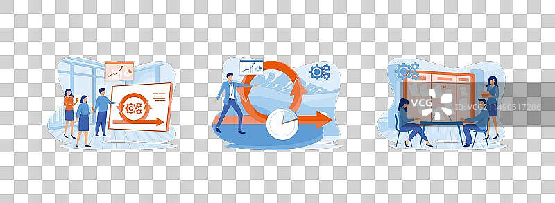 流程管理敏捷开发策略图片素材