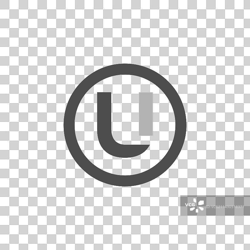 字母UI IU图标Logo设计图片素材