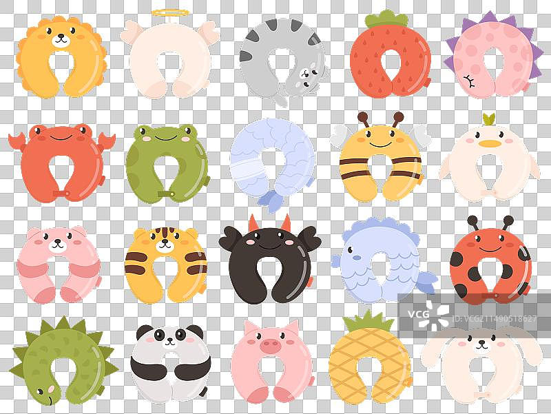 一套舒适的骨科旅行枕图片素材