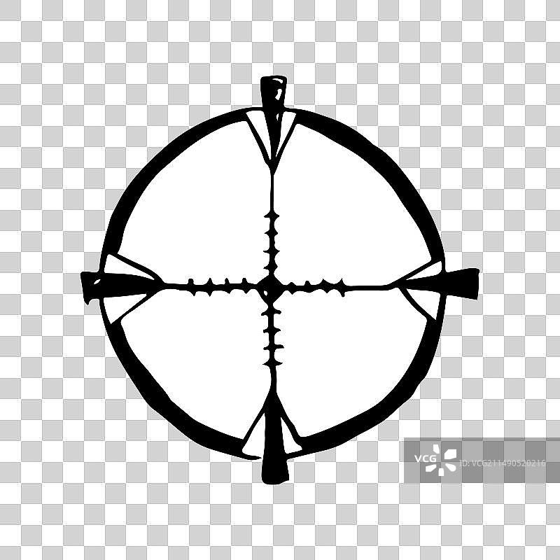 狙击步枪的光学瞄准镜图片素材