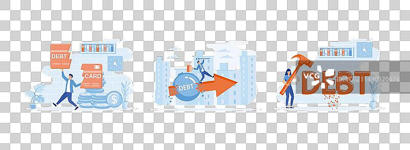 信用卡债务陷阱概念图片素材