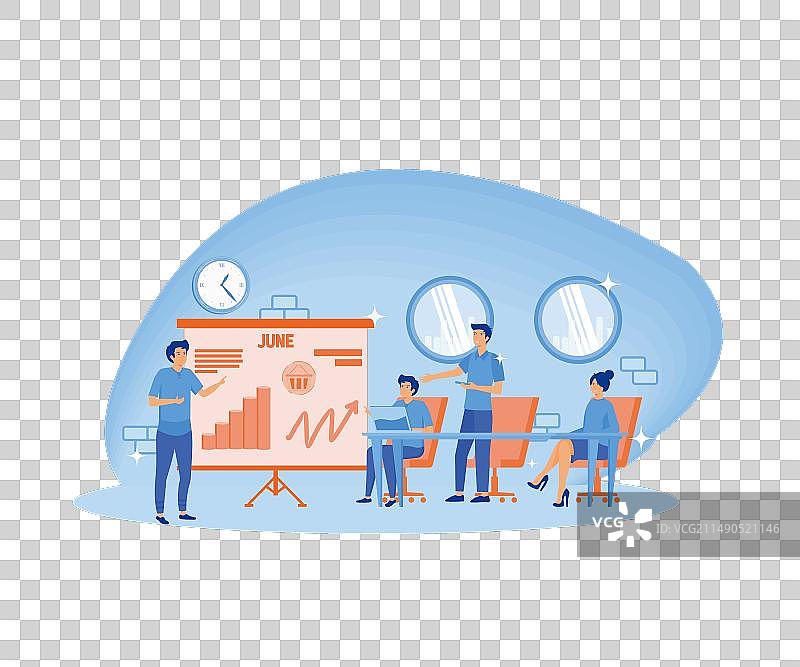 商业研讨会演讲者正在做演示图片素材