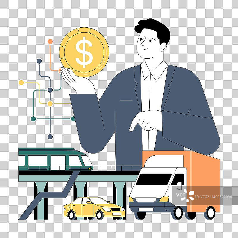 政府补贴交通运输和基础设施图片素材