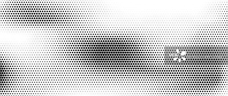 六边形抽象黑色半调渐变纹理图片素材