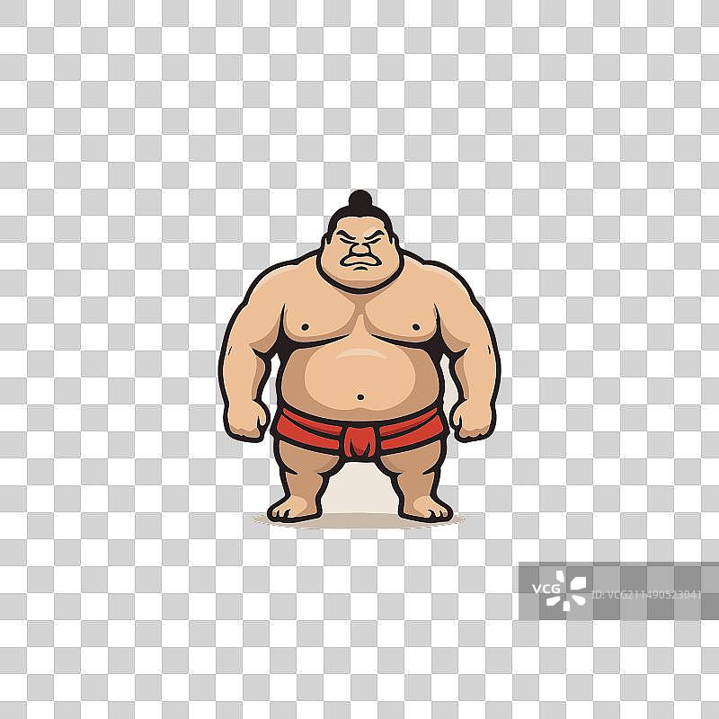 相扑人物图标标志图片素材