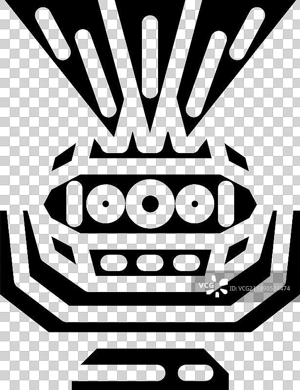 迪斯科灯光舞会标志字形图标图片素材