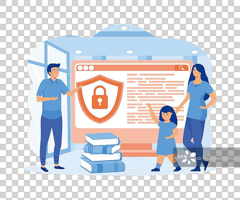 家长控制软件：父母阻止图片素材