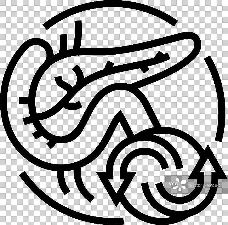 胰腺移植手术线条图标图片素材