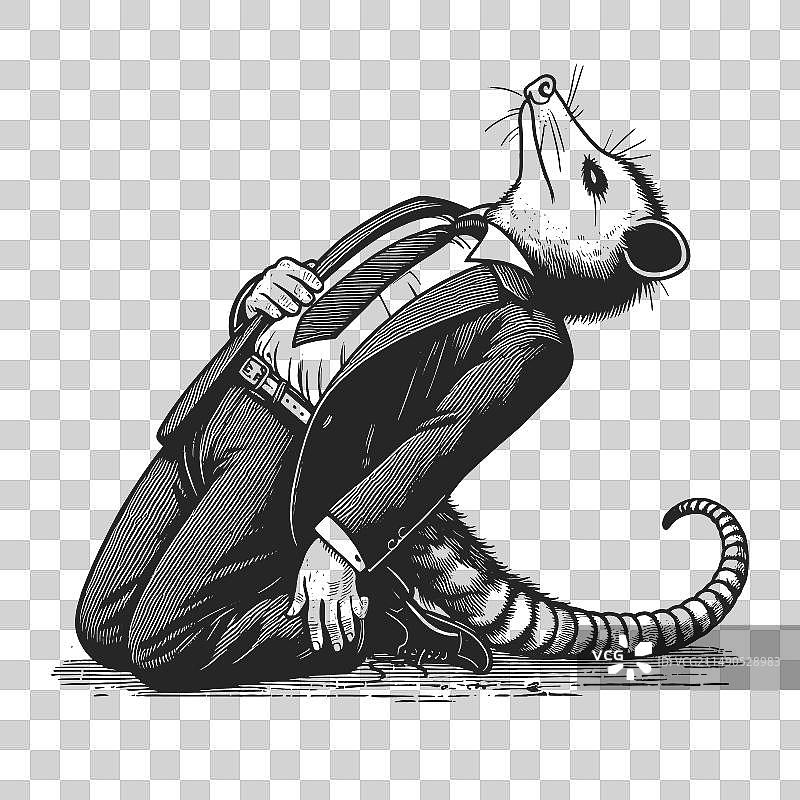 装死的负鼠商人图片素材