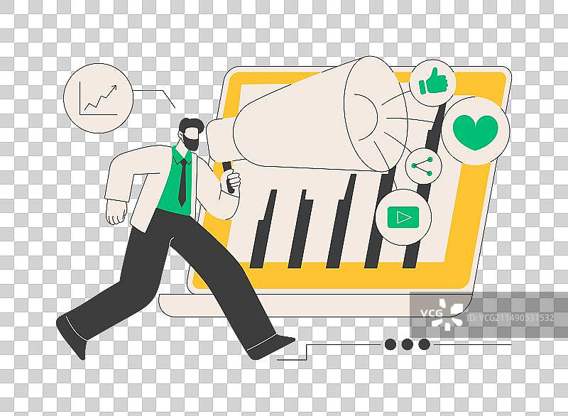 数字公关抽象概念图片素材