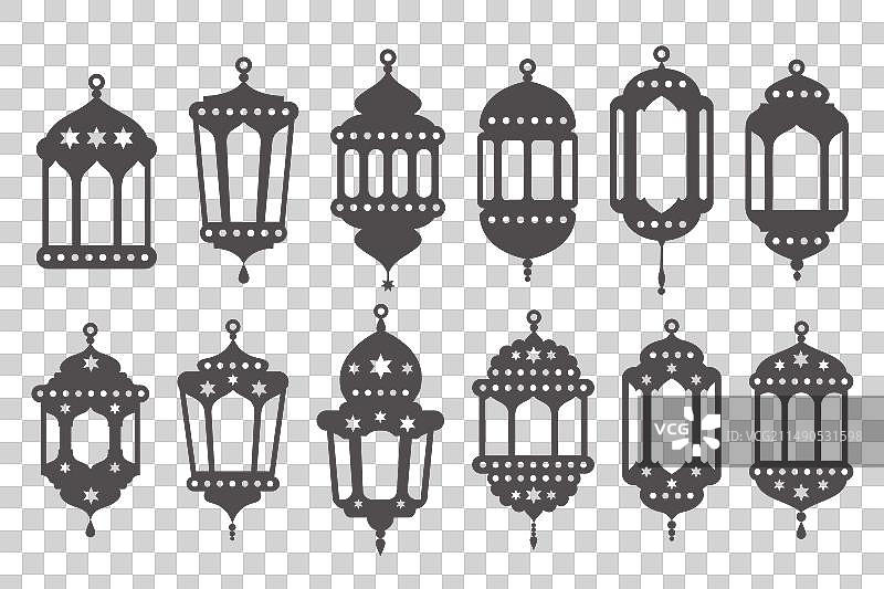 斋月灯笼伊斯兰灯具图片素材