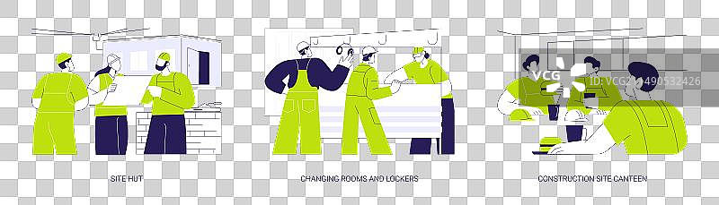 建筑工地设施抽象概念图片素材