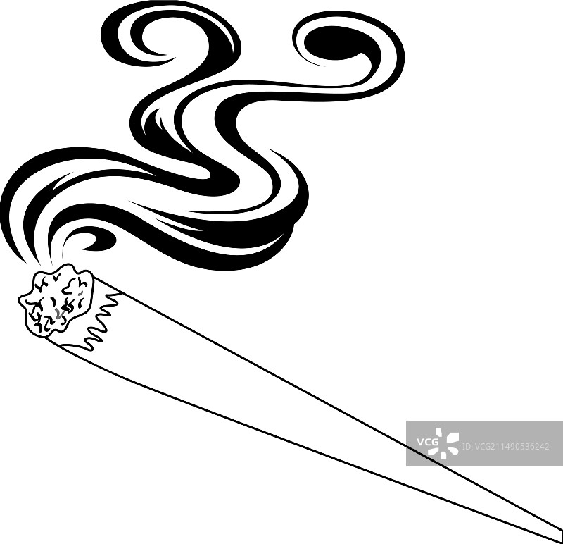 带有漩涡烟雾设计的风格化接头图片素材