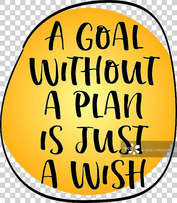 没有计划的目标只是一个愿望图片素材