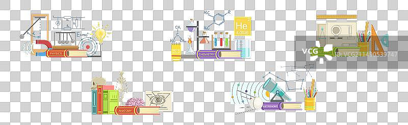 学校科目与科学教育用品图片素材