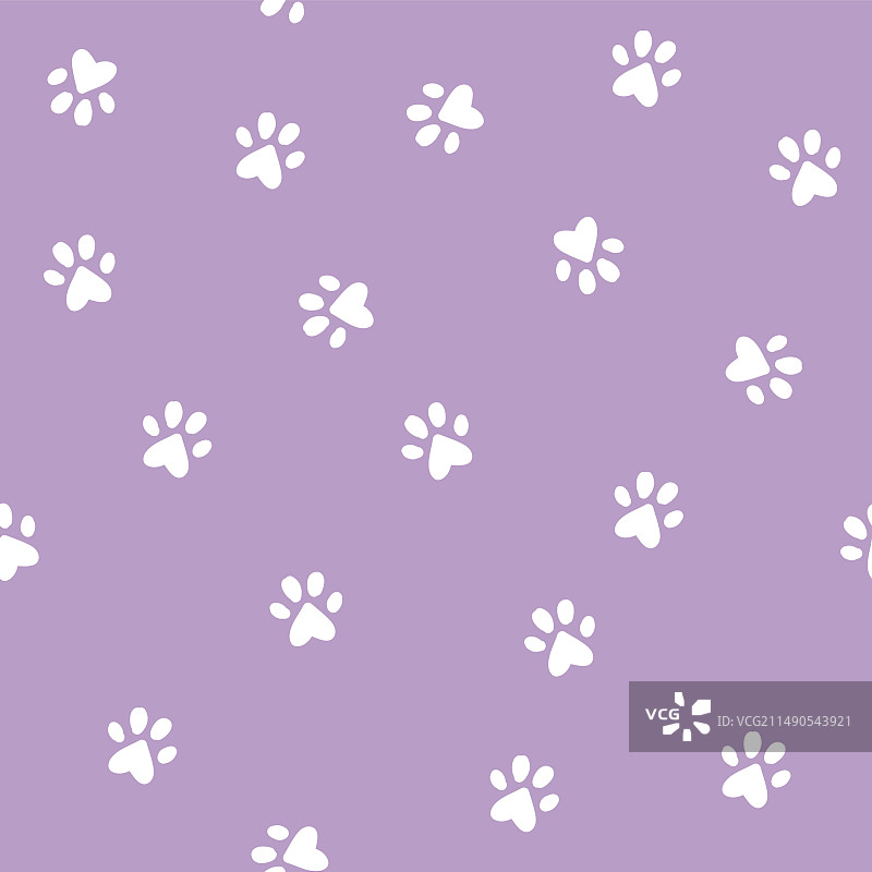 猫咪小爪子无缝图案图片素材