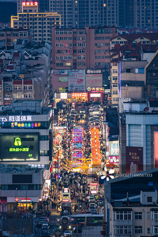 青岛台东步行街图片素材