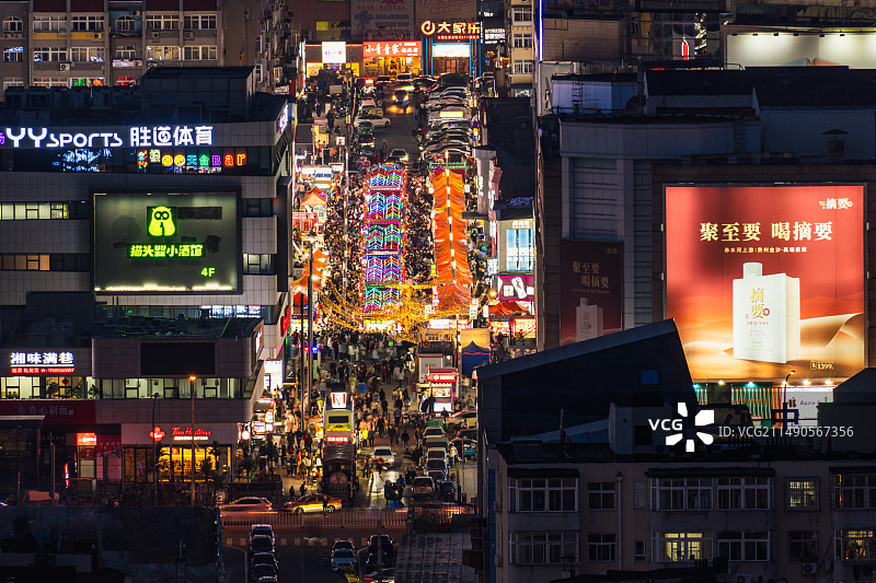 青岛台东步行街图片素材