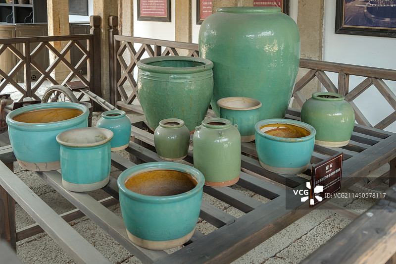 绿坛 中国浙江嘉兴桐乡市乌镇（江南水乡古镇）西栅景区叙昌酱园图片素材