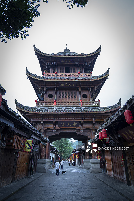 四川阆中古镇图片素材