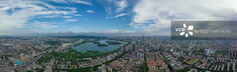 俯瞰玄武湖图片素材