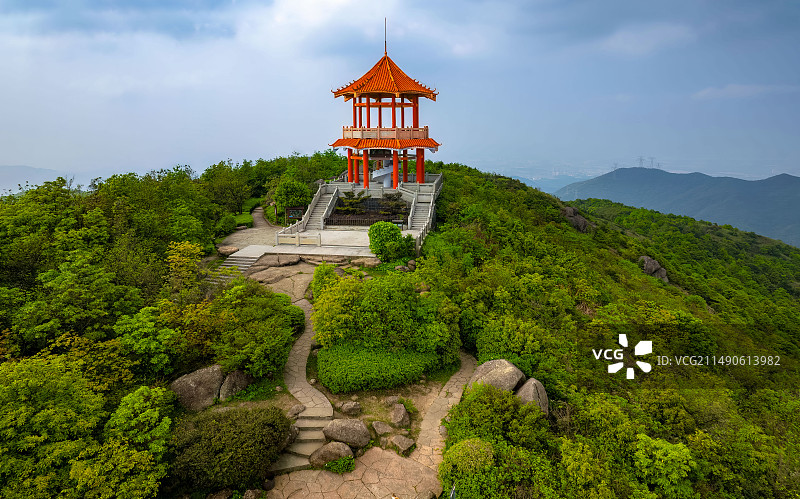 东莞清溪银瓶山森林公园紫烟阁图片素材