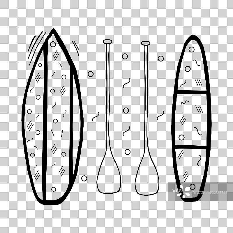 男女通用桨板套装图片素材