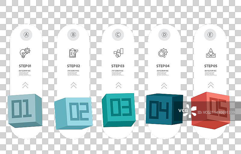时间轴元素商业工作流程信息图图片素材