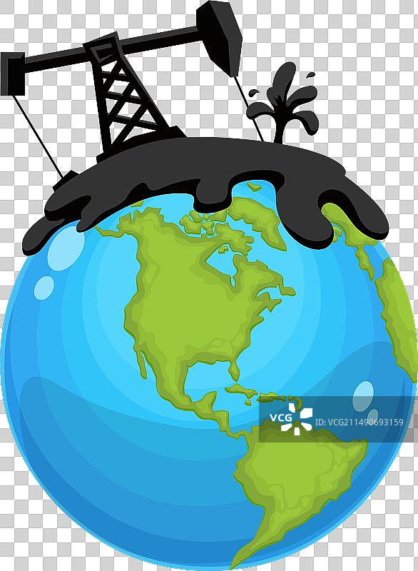 地球上的炼油厂石油工业图片素材