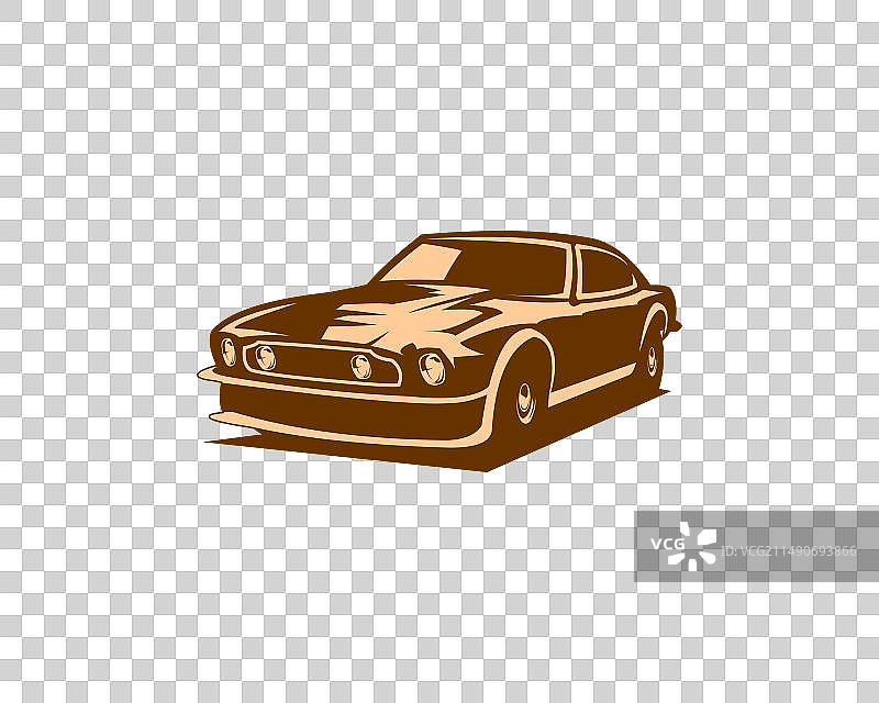 1964年阿斯顿·马丁汽车轮廓标志概念图片素材