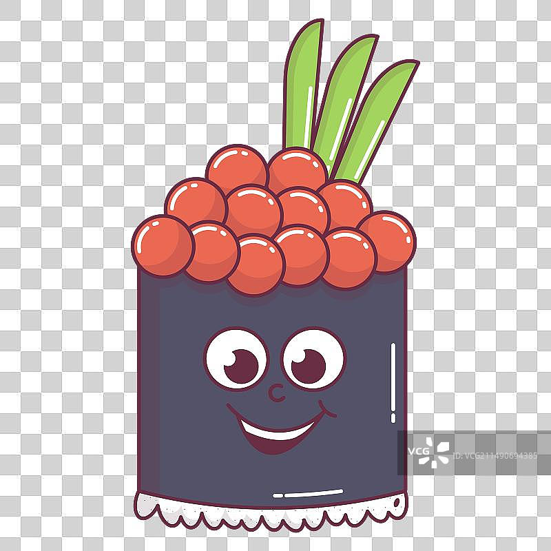 复古日式食物寿司卷图片素材