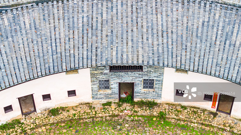 2024.4.12航拍广州增城坳头村岗埔村围垄屋图片素材