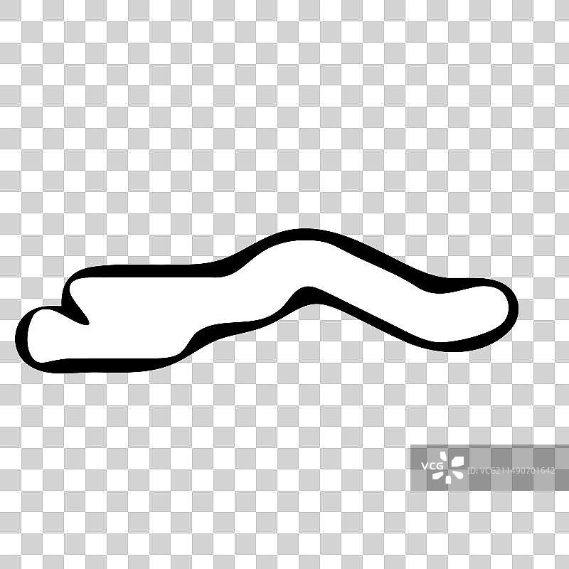 冈比亚简化地图图片素材