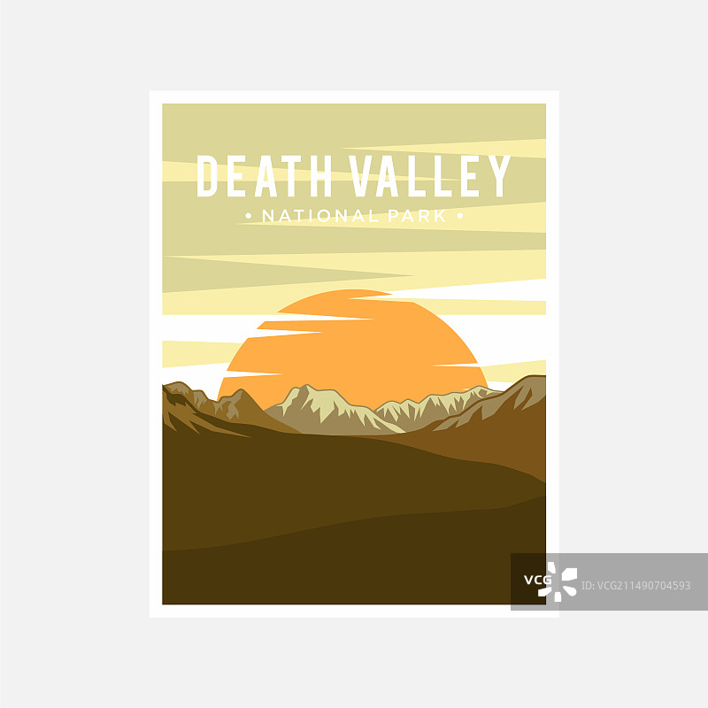 死亡谷国家公园海报图片素材
