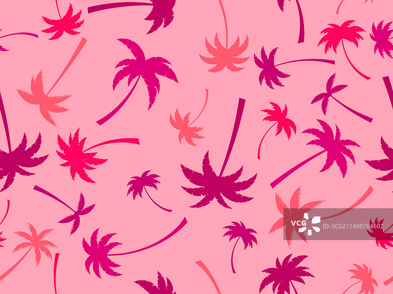棕榈树夏季无缝图案图片素材