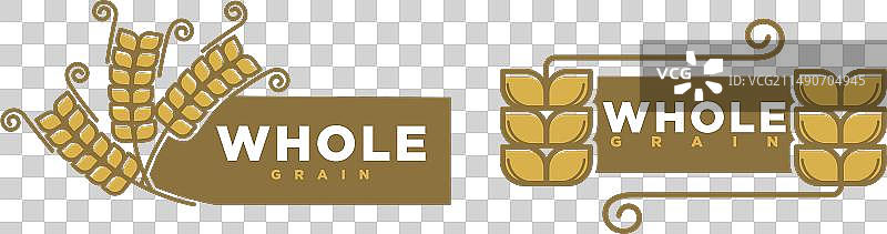 有机产品全麦标志图片素材