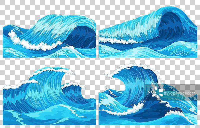 蓝色海洋场景图片素材